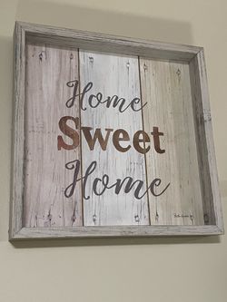Home Sweet Home” Distressed Wood Wall Sign 12x12