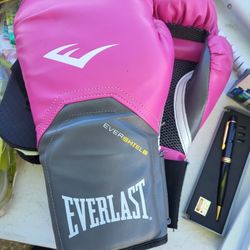 Everlast Evershield 12oz Boxing Gloves Ladies Pink MMA Boxer Crossfit Fitness