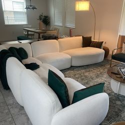 White Modular Sofa 