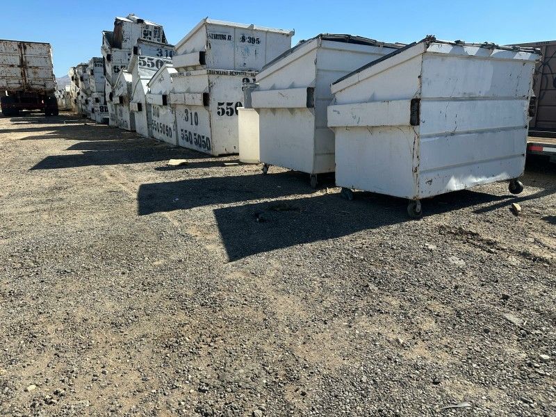 30 Of 3 Cubic Yard Dumpster With Bin Carrier Truck