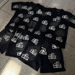 Hellstar shirt and shorts