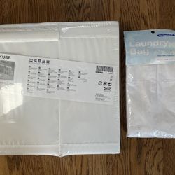 9 FABRIC CLOSET STORAGE BOXES New And Like New 