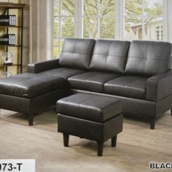 Brand New Faux Leather Combination Sofas Set 