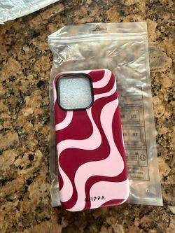 Chippa Phone Case Pink Swirl Pattern