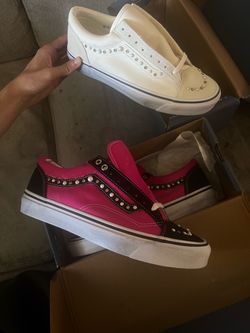 Size 10.5 pearlized vans