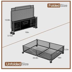 Under Bed Storage with Wheels