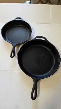 Vintage Lodge  Cast Iron Skillet, set of two