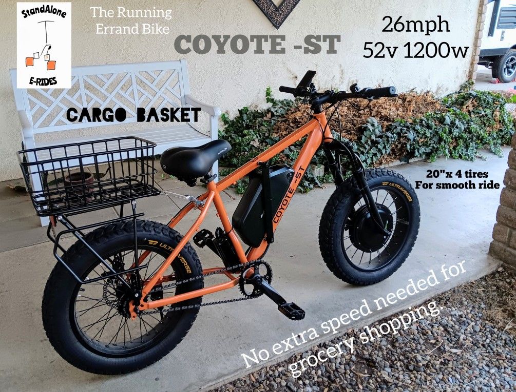 Electric Bike 25mph 52v 1200w  (Test Ride One)