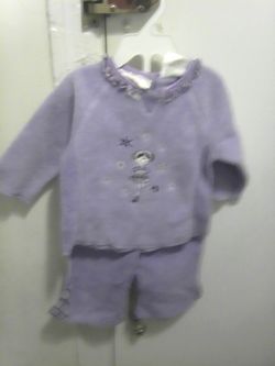 Purple Baby Girl Set Size 3-6 Months