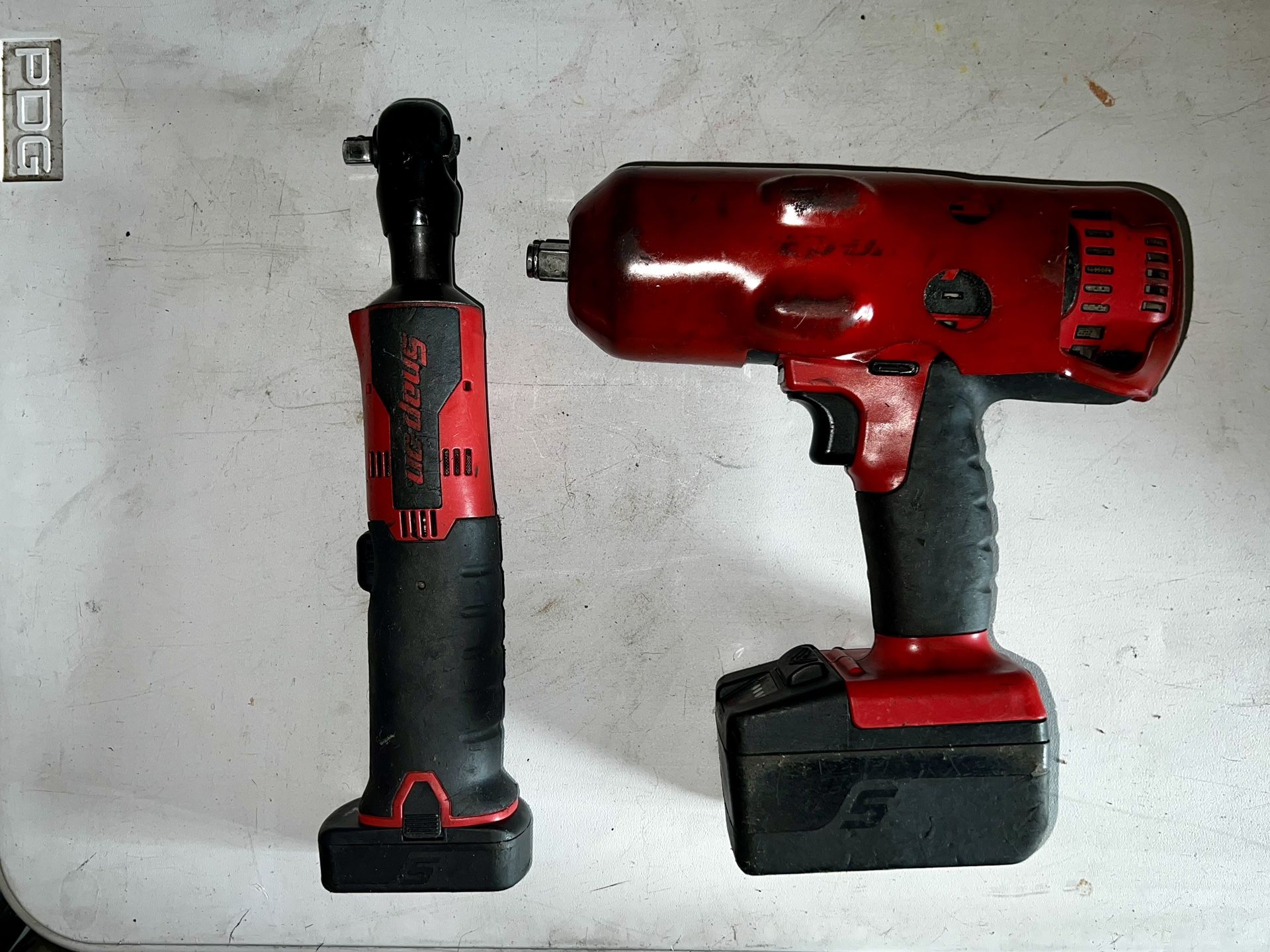 Snap on 1/2in impact gun, 3/8 ratchet