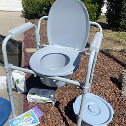 Bedside Toilet with handles