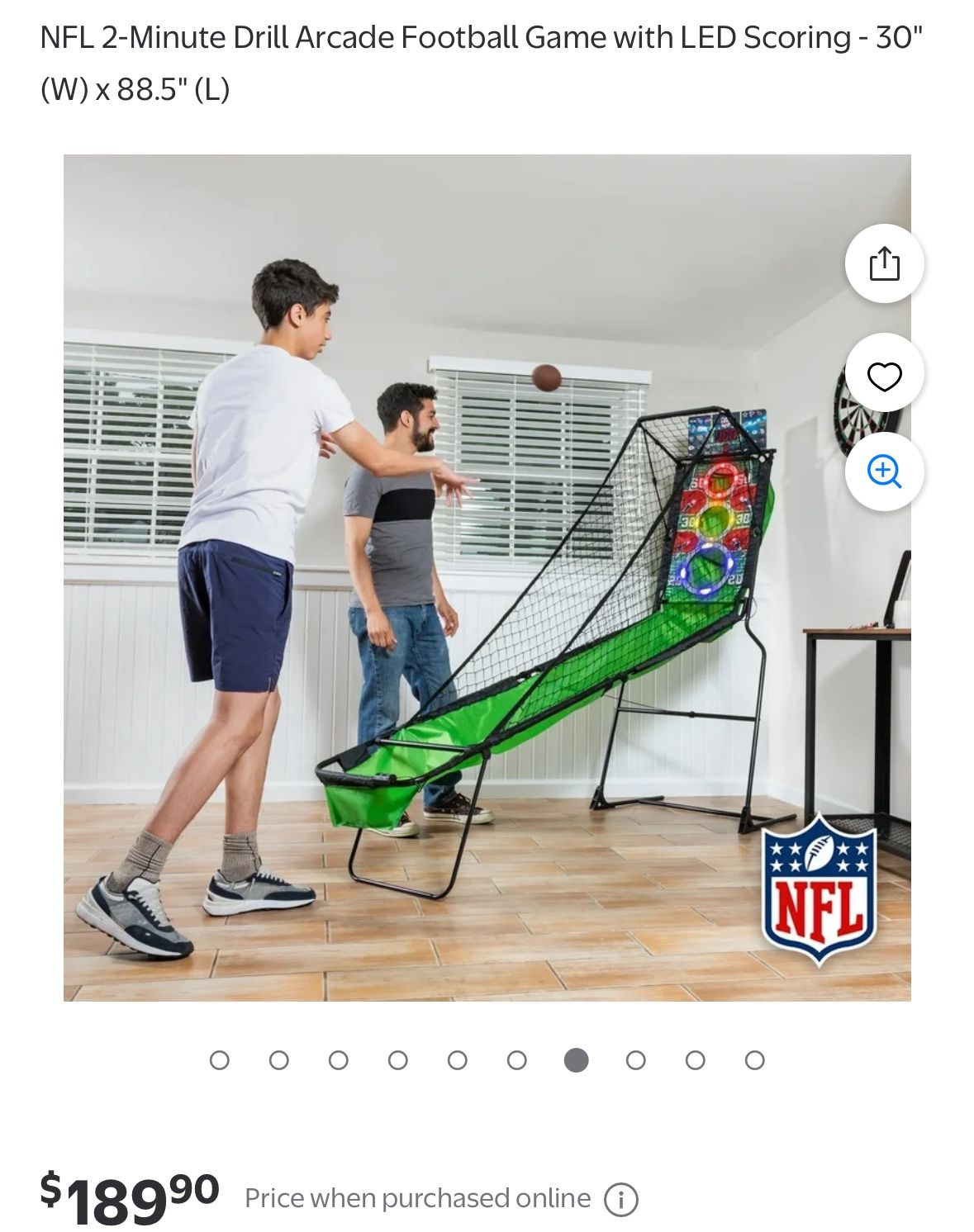 NFL 2 Minute Drill Arcade Football Game