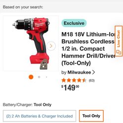 Milwaukee Hammer Drill 