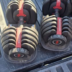 Bowflex Adjustable Dumbells, Gym Equipment, Weights 