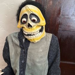 Rockabilly Skeleton For Halloween Or Day Of The Dead Decor