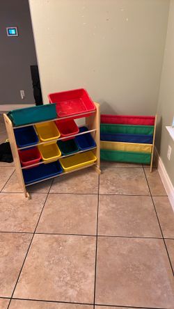 Toy Storage And Bookshelf