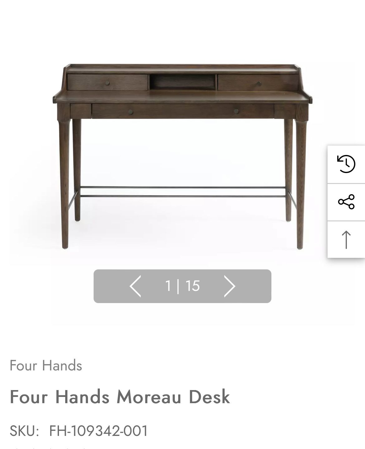 Four Hands Moreau Desk New In Box Amber Lewis