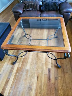 Glass Top Coffee Table - Hammary Trumpeter Collection