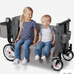 Odyssey Stroll N Wagon Gray Radio Flyer Kids Wagon And Stroller Double Function