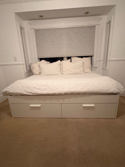 IKEA Brimnes Full Size Bed Frame with Storage