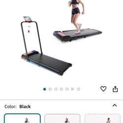 (Brand New) Under Desk Walking Mat Treadmill, 2 in 1 Folding Treadmill for Home/Office with Remote Control and APP, LED Display
