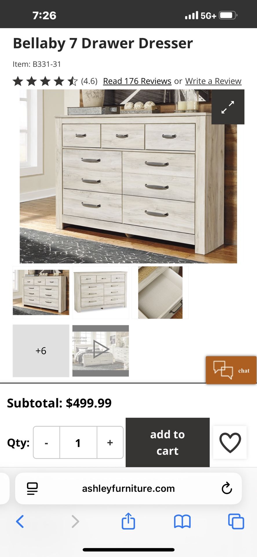 Dresser LIKE NEW used For Staging For 6 Months