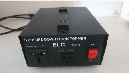 ELC 1500 Watt Voltage Converter Transformer  Step Up/Down - 110v to 220v / 220v to 110v Power onverter (like New)