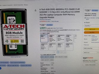 8gb ddr5 ram laptop