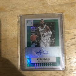 Kyrie Irving Autographed Elite Signatures 2017-18 Panini Card