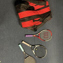 Yonex Tennis  & Badminton Bag with Tennis racket