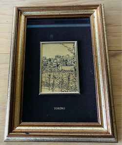 Picture frame with Torino scene, 5 1/2”X7 1/2”.
