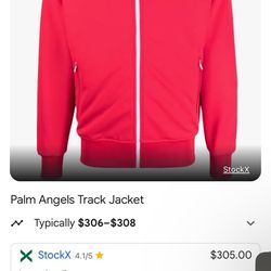 Red Brand New Palm Angels Jacket 