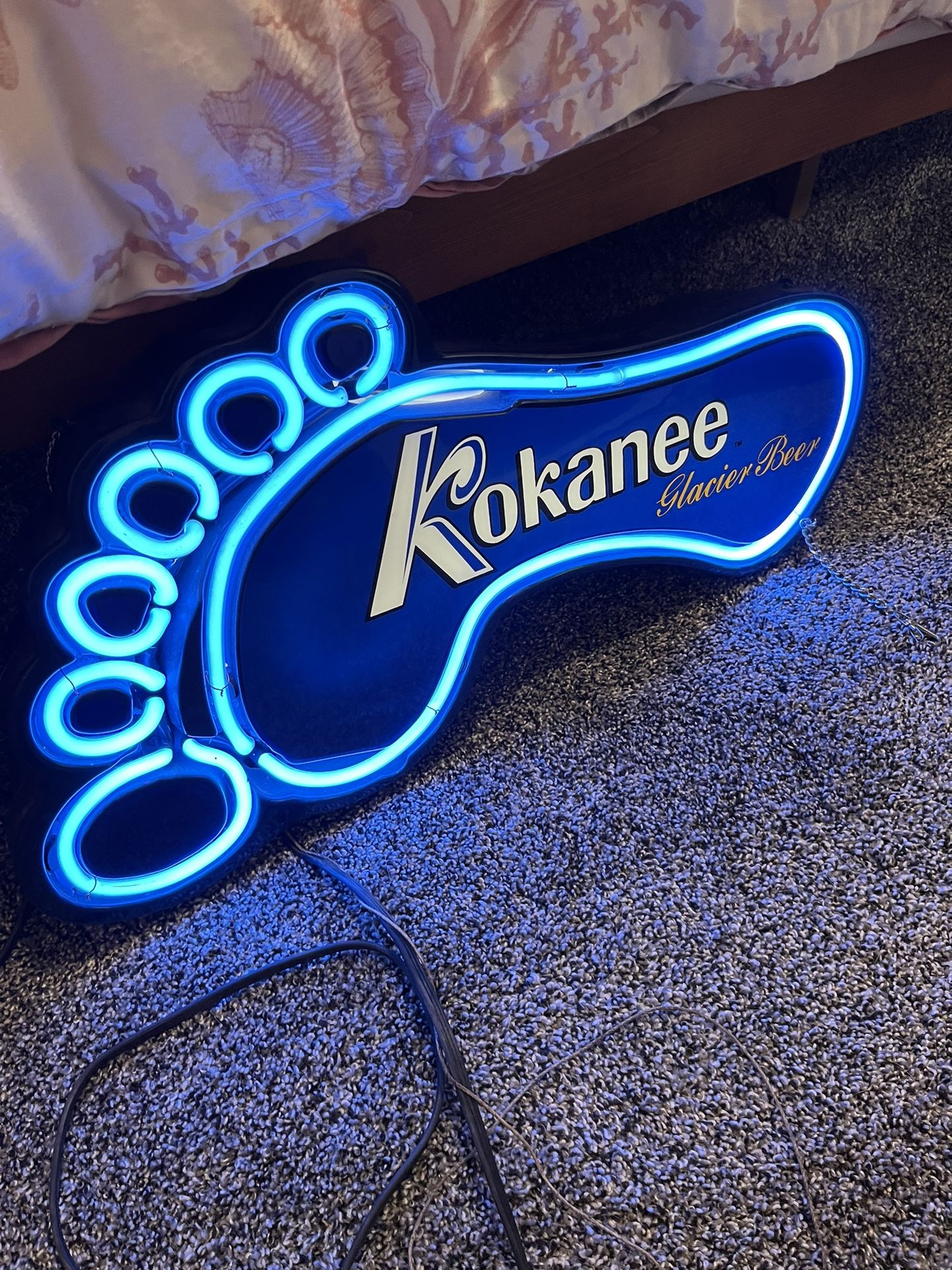 Original Kokanee Beer Neon Sign Bigfoot