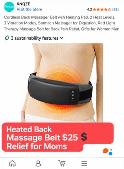 Heated Back Massage Belt