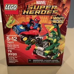 Lego Marvel Super Heroes  Mighty Micros Spider Man vs Scorpion (76071)