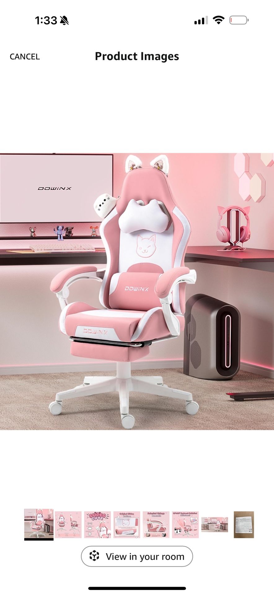 Pink Gaming Chair