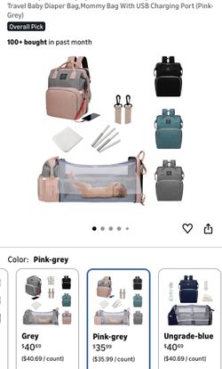 Diaper bag back pack