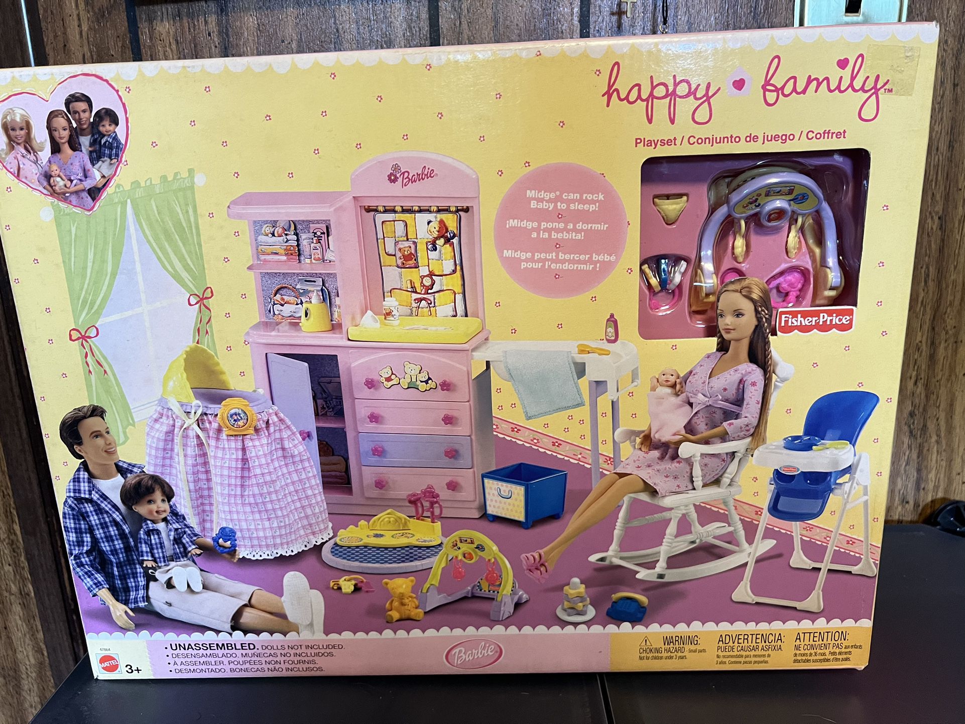 Vintage 2002 Barbie Happy Family Playset NEW IN BOX