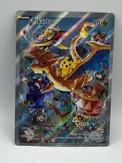 Non TCG Pokemon Pikachu Fan Art Card