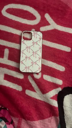 📱✨ White Phone Case with Pink Bows – Elegance Meets Sweet Style! 🎀