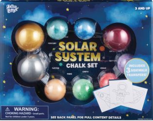 Solar System Chalk Set with Sidewalk Transfers