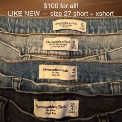 abercrombie & fitch LIKE NEW jeans — size 27