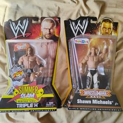WWE SummerSlam & WrestleMania XXVI Figures Triple H/Shawn Michaels New!!!