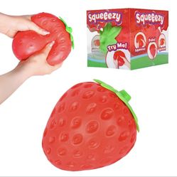 GIANT Strawberry Squishy 🍓 Jumbo Squeeze Toy SUPER Satisfying Stress Relief NEW