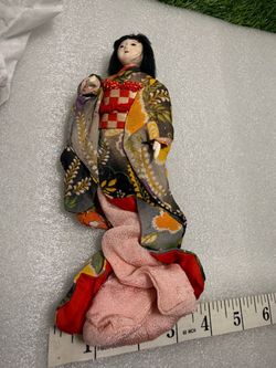 Vintage Japanese Gofun Kimono Doll