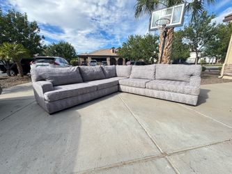 Gray Sectional Couch - Free Delivery