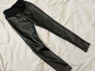 Pleather stretch pants / maternity
