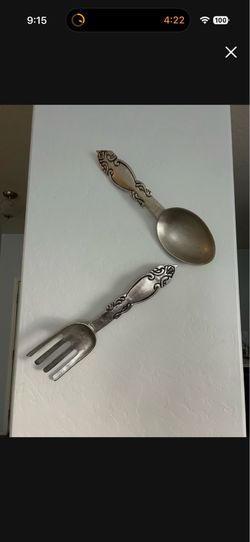 Large metal spoon/ fork