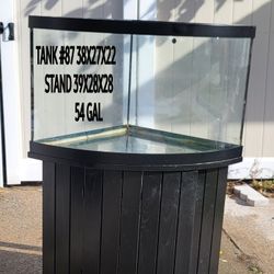 54 Gal Corner fish Tank 