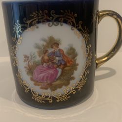 Limoges Demitasse Cup Porcelain Made In France. Collectible/ Vintage